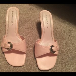 Rampage Pale Pink Kitten Heals Size 7.5